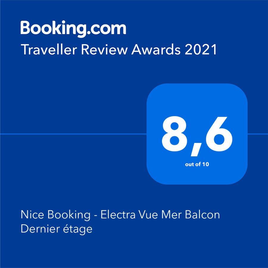 Nice Booking - Electra Vue Mer Balcon Dernier Etage Eksteriør billede